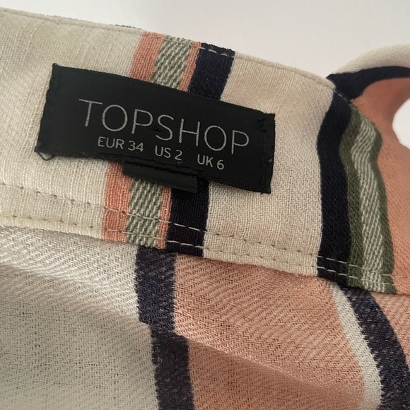 Topshop Stripped Peach Romper - Picture 4 of 4